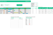 Planilla de Excel de Calendario de vacaciones de empleados