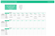Planilla de Excel para Programación de Turnos de Trabajo