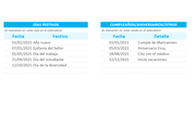 Calendario 2021 domingo a sábado en Excel