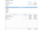Formato de cotización en Excel
