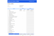 Planilla de Excel de Balance de Comprobación