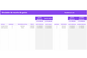 Planilla de Excel de Ahorro por Recorte de Gastos