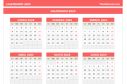 Calendario 2024 en Excel