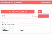 Recibo de Alquiler en Excel