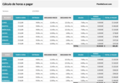 Calculo de horas a pagar en Excel