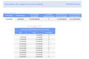 Calculadora de monotributo en Excel