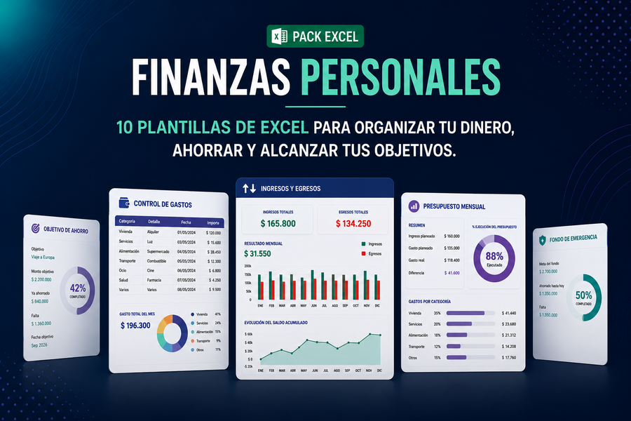 Pack Excel Finanzas Personales
