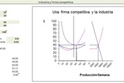 Planilla de Excel de equilibrio de firma Competitiva e Industria
