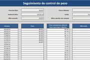 Planilla de Excel de Seguimiento y Control de Peso