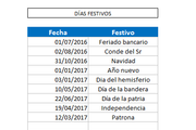 Calendario 2016/2017