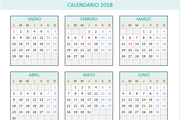 Calendario 2018 en Excel