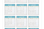 Calendario 2019 en Excel