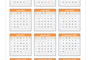 Calendario 2019 domingo a sábado