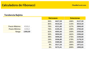 Planilla de Excel para Calculadora de Fibonacci